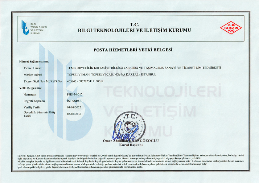 Posta Hizmeti Sağlayıcısı